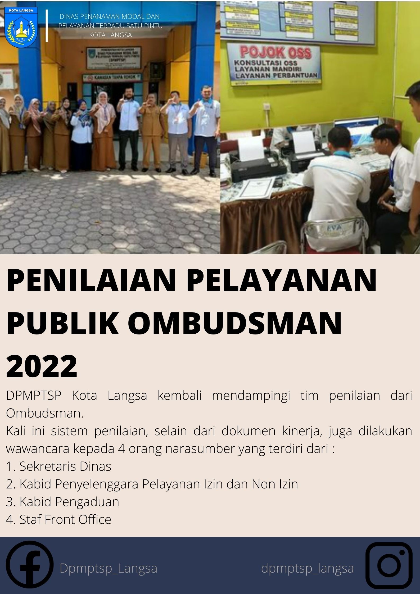 PENILAIAN PELAYANAN PUBLIK OMBUDSMAN 2022
